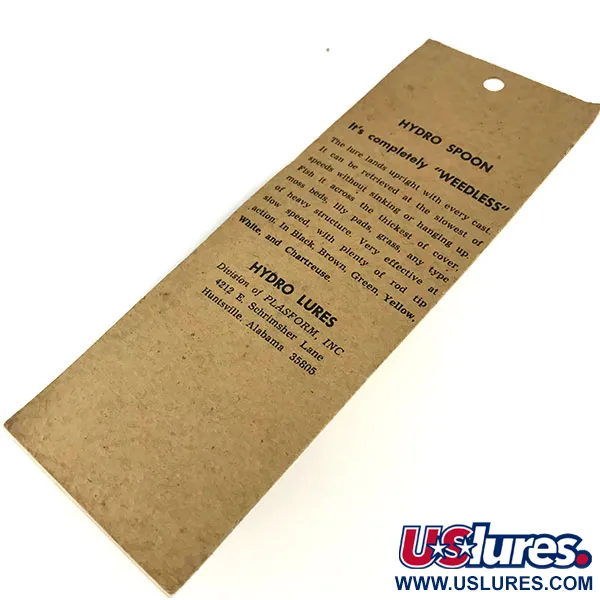 Hydro Lures Weedless Hydro Spoon, Weiß / Schwarz, 14g, Krautschutz, #9466