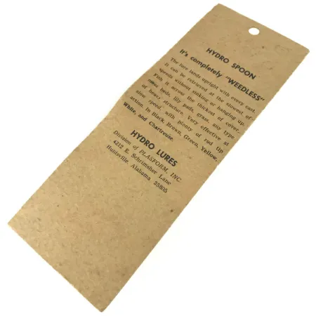 Hydro Lures Weedless Hydro Spoon, Weiß/Rot/Grün, 14g, Krautschutz, #9467