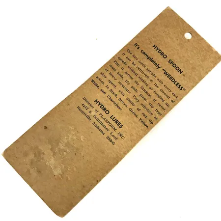 Hydro Lures Weedless Hydro Spoon Blinker, Gelb/Schwarz, 17g, krautfrei, #9468