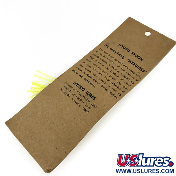 Hydro Lures Weedless Hydro Spoon Krautlöffel, Gelb/Schwarz, 14g, #9469