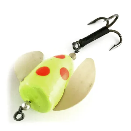 Shur Strike Spin-n-Glo UV Köder, Gelb / Rot, 8g, UV-aktiv, #9477