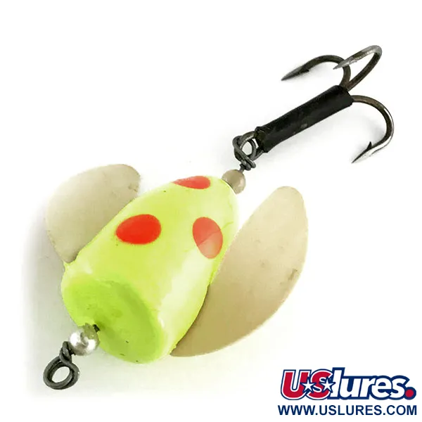 Shur Strike Spin-n-Glo UV Köder, Gelb / Rot, 8g, UV-aktiv, #9477