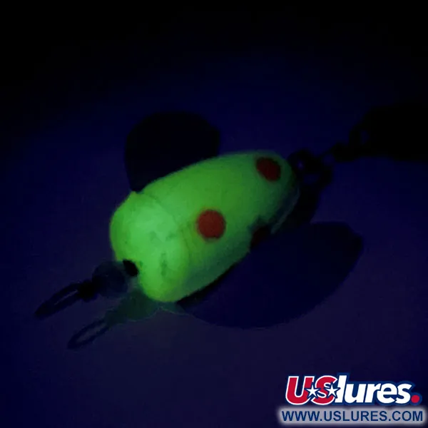 Shur Strike Spin-n-Glo UV Spinner, Gelb/Rot, 3.6g, UV-aktiv, #9479