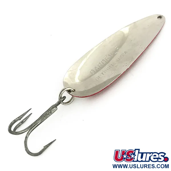 Eppinger Dardevle Blinker, Rot-Weiß, 28g, Teufelskopf, #9499