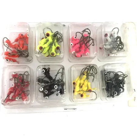 Bass Pro Shops Painted Round Jighead Kit, 8 Farben, 2.5g, 80 Stk, #9516