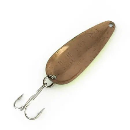 Blue Fox Aqua Spoon Blinker, Chartreuse/Schwarz/Bronze, 9g, USA, #9525