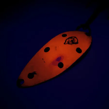 Dardevle Devle Dog 7700 Blinker, Rot/Schwarz/Nickel, 14g, UV-aktiv, #9532