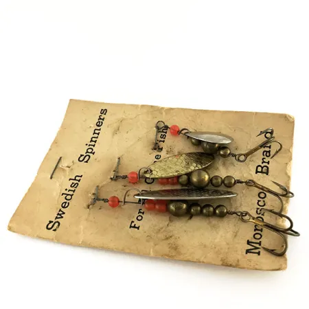 Swedish Swing Morosco Brand Spinner, Nickel / Messing, 7g, Vintage, #9539