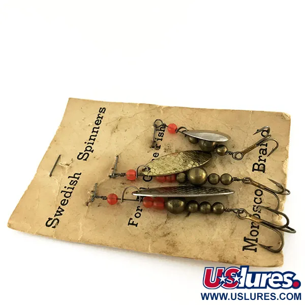 Swedish Swing Morosco Brand Spinner, Nickel / Messing, 7g, Vintage, #9539