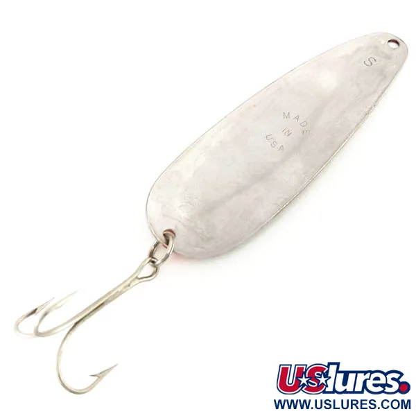 Worth Chippewa Steel Spoon Blinker, Black/Red/Nickel, 17g, #9541