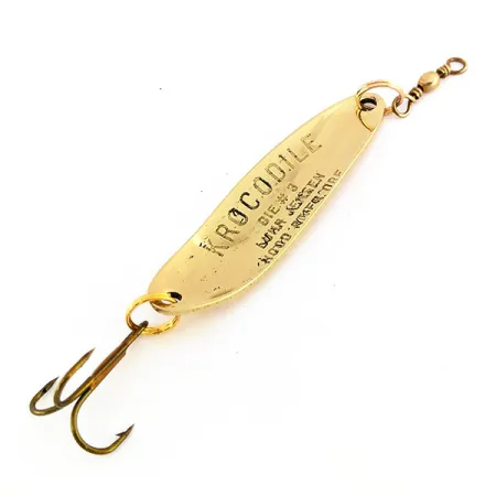 Luhr Jensen Krocodile Die #3 Blinker, Gold, 10g, Schuppen-Dekor, #9572