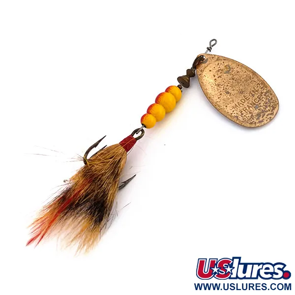 Mepps Aglia 5 Dressed Spinner, Kupfer, 14g, Eichhörnchenhaar, #9590