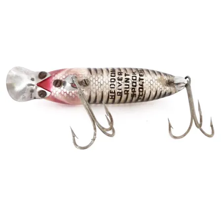 Heddon River Runt Spook Floating Wobbler, Silber/Rot, 12g, #9596