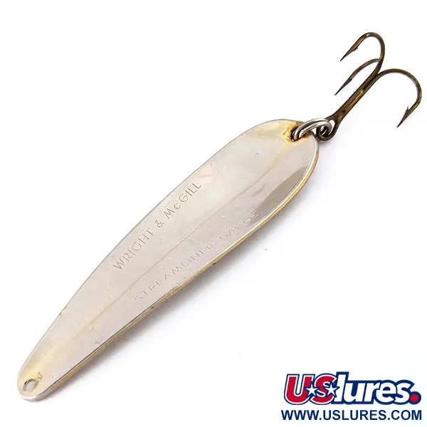 Wright & McGill Streamliner Blinker, Nickel, 18g, Klassisch, #9602