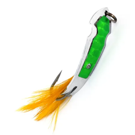 Tony Accetta Pet Spoon 13 Blinker, Nickel / Grün, 5g, Federn, #9609