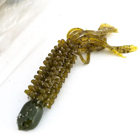 Bass Pro Shops Caterpillar Stud Tube, Green Pumpkin, 8 Stk., #9625