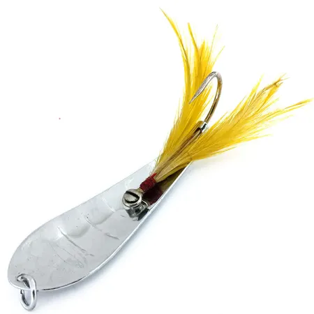 Luhr Jensen Reflecto #5 Blinker, Nickel / Gelb, 21g, Einzelhaken, #9626
