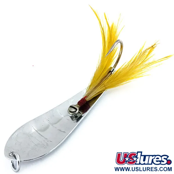 Luhr Jensen Reflecto #5 Blinker, Nickel / Gelb, 21g, Einzelhaken, #9626