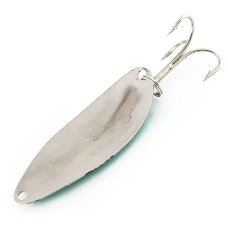 Seneca Little Cleo Blinker, Nickel / Grün, 5g, Hula Girl Gravur, #9631