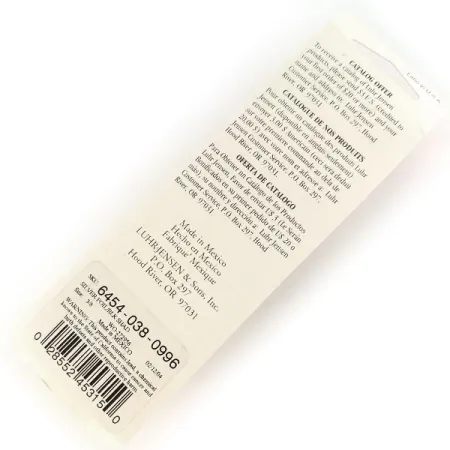 Luhr Jensen P.J.POP Holz-Popper, Schwarz/Silber, 17g, Unbenutzt, #9634