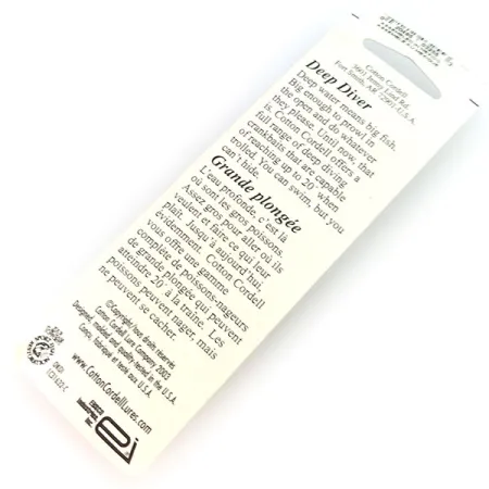 Cotton Cordell Grappler Shad Deep Diver, Nickel / Schwarz, 12g, #9636