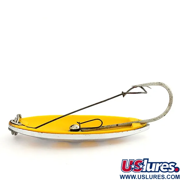 South Bend Sun Spot Blinker, Nickel / Gelb, 14g, perforiert, #9652