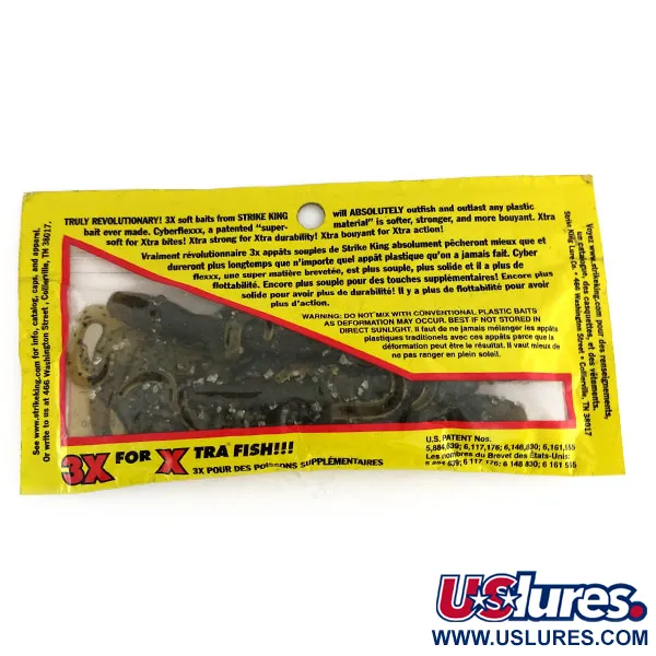 Strike King Lizard Gummiköder, Green Pumpkin Seed, 15cm, schwimmend, #9653