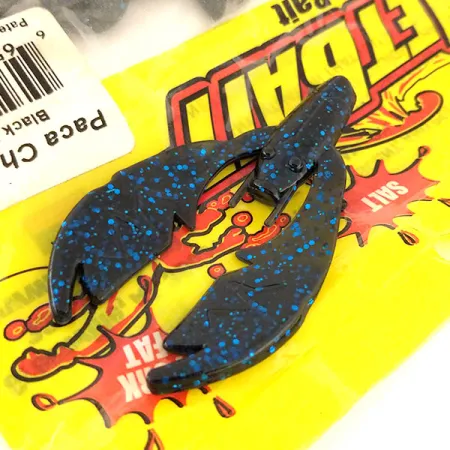 NetBait Kickin B Chunk Gummiköder, Black Blue, 7,5cm, Trailer, #9654