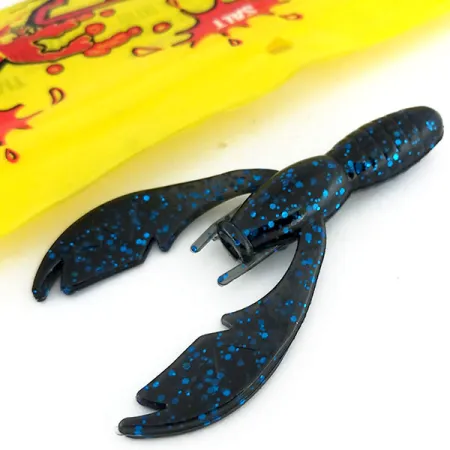 NetBait Tiny Paca Craw Gummikrebs, Black Blue Flake, 7.5cm, #9655