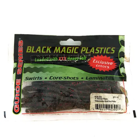Black Magick Plastics Finesse Worm Gummiköder 14 Stk.