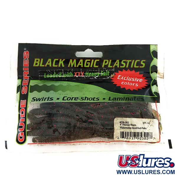 Black Magick Plastics Finesse Worm Gummiköder 14 Stk.