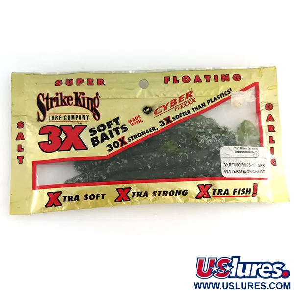 Strike King Ribbon Tail Worm Gummiköder 5 Stück