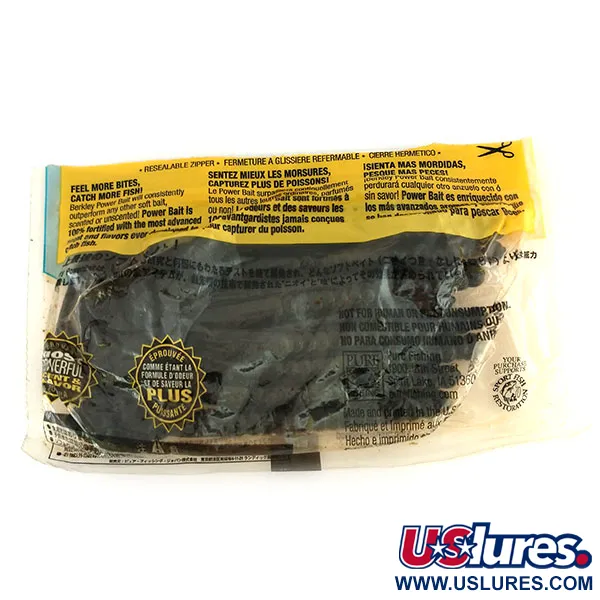 Berkley Powerbait Power Worm Gummiköder, Black, 17.5cm, Aroma, #9665