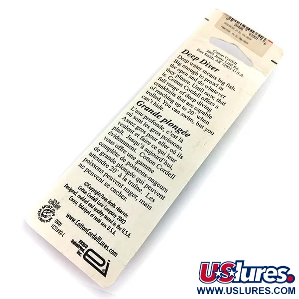 Cotton Cordell Deep Diver Wobbler, Tiger, 7g, Tiefläufer, #9672