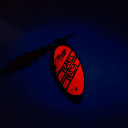 Mepps Aglia Long 3 Dressed Spinner, Orange/Gold, 12g, Bucktail, #9676