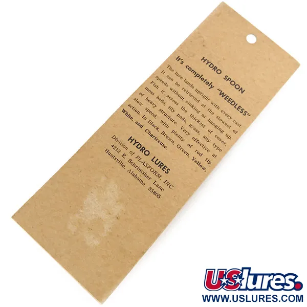 Hydro Lures Weedless Hydro Spoon Krautblinker, Gelb, 14g, Skirt, #9682