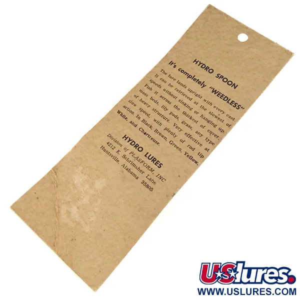 Hydro Lures Weedless Hydro Spoon Krautlöffel, Gelb, 17g, #9684