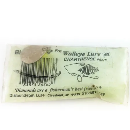 Big Chuck's Walley Lure Spinnerbait, Chartreuse, 17g, Willow-Blatt, #9697
