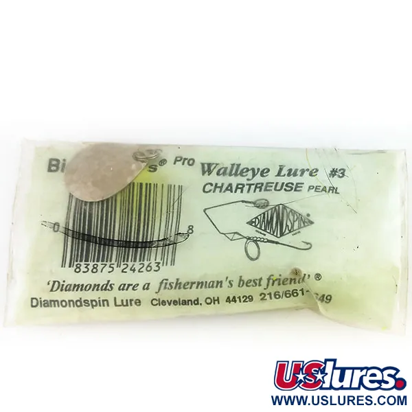 Big Chuck's Walley Lure Spinnerbait, Chartreuse, 17g, Willow-Blatt, #9697