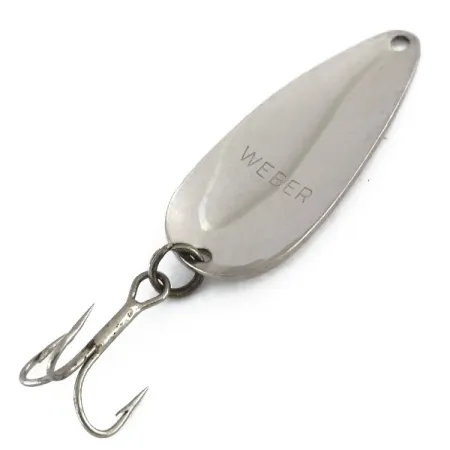 Weber Blinker, Gehämmertes Nickel, 7g, Vintage Köder, #9717