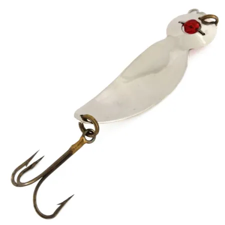 Gibbs One Eye Wiggler Blinker, Nickel / Rot, 28g, Vintage, #9725