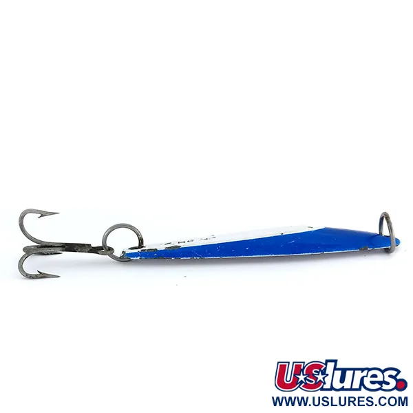 Luhr Jensen Yo-ho-ho Lura 1 Jig, Blau / Weiß, 44g, Vintage-Pilker, #9728