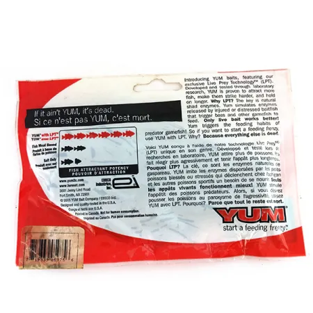 YUM Mega Tube Gummiköder, Green Pumpkin, 7.5cm, LPT-Salz, #9734