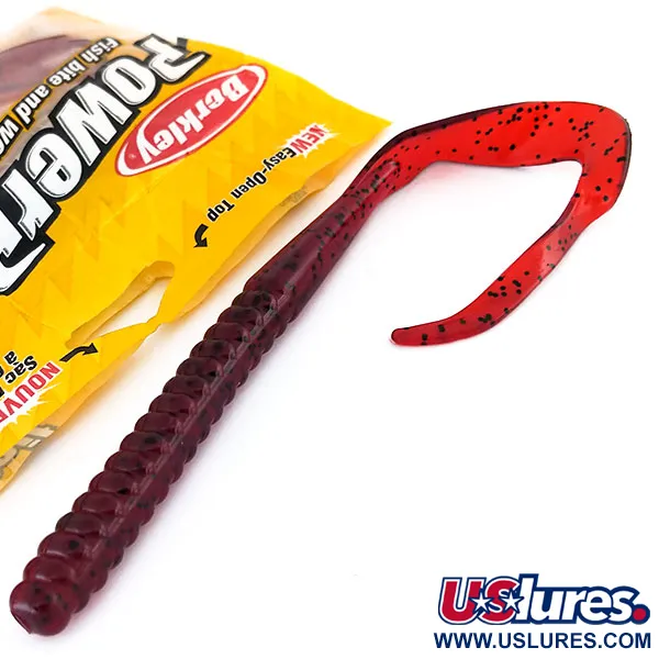 Berkley Powerbait Power Worm Gummiköder, Cherryseed, 25cm, #9735