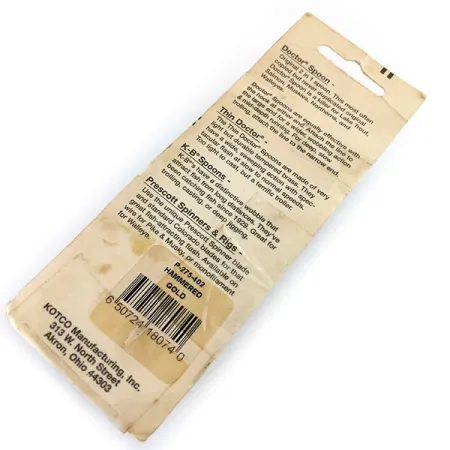 Prescott Spinner Little Doctor 275 Blinker, Gold/Rot, 21g, #9748