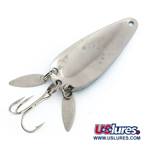 Marathon (with sonic blades) Blinker, Nickel/Hellblau, 12g, #9790