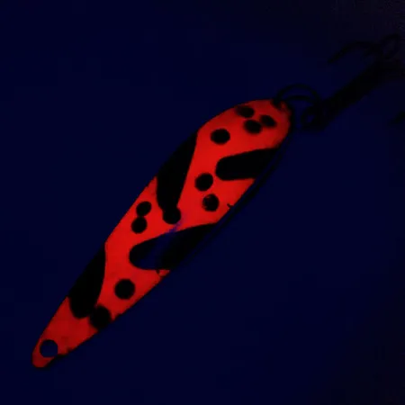 Acme Fiord Spoon Blinker, Nickel/Orange/Schwarz, 11g, Glow, #9798