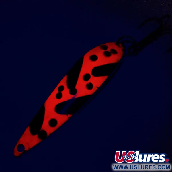 Acme Fiord Spoon Blinker, Nickel/Orange/Schwarz, 11g, Glow, #9798