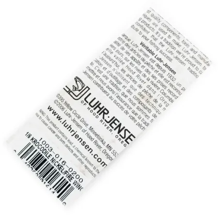 Luhr Jensen Krocodile Blinker, Nickel/Fire Wing, 7g, vernickelt, #1003-016-0200