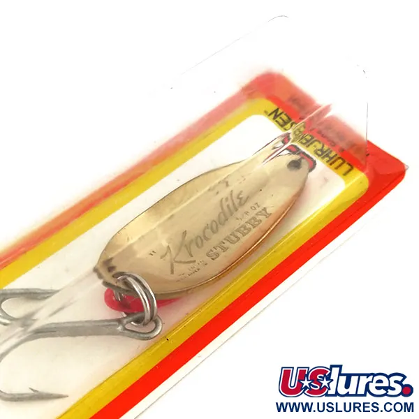Luhr Jensen Lil' Kroc Blinker, Hammered Nickel, 14g, Stubby, #9806